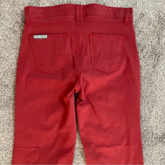 Blue Delta Jeans Men’s Size 30 x 30 Red Denim Mid-Rise Jeans Made In USA - Picture 12 of 14